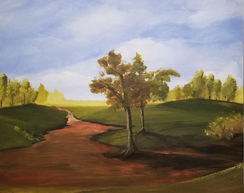 Spring 2021 Joyful Plains - 16"x20" Acrylic on Canvas